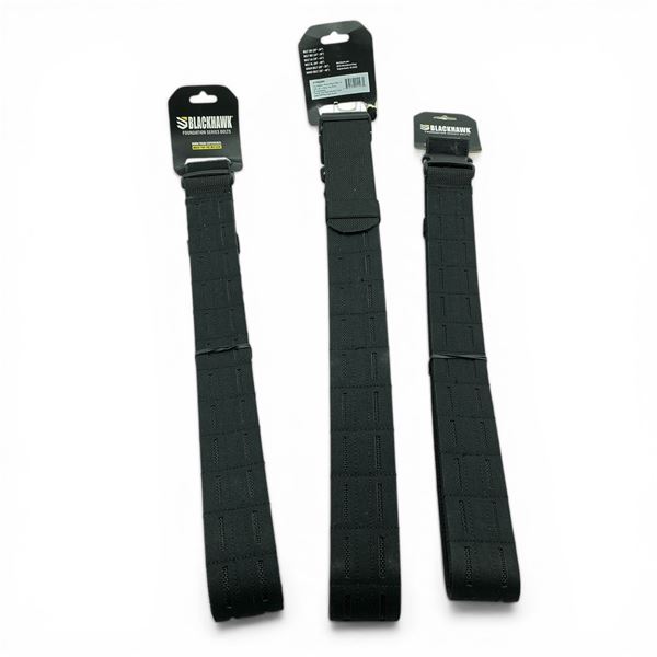 Blackhawk Foundation Series Belt, Black, Size: Large (39"-44") X 3 Qty, New