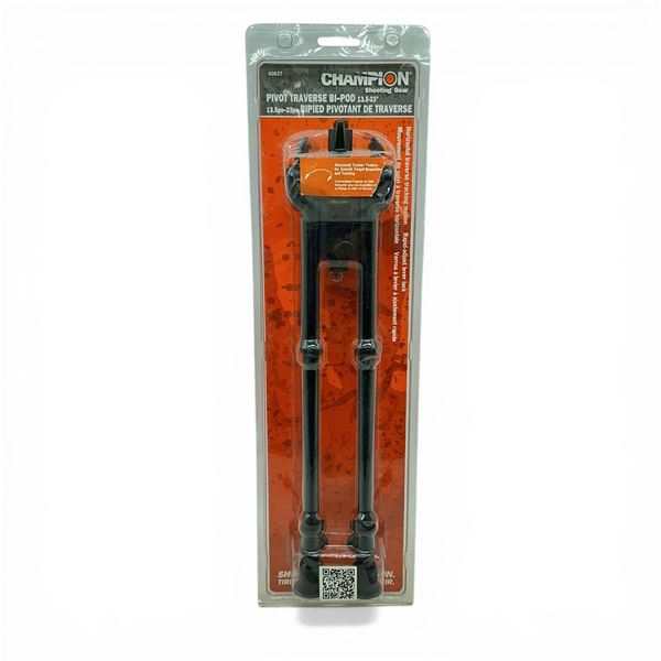 Champion 13.5" - 23" Pivot Traverse Bi-Pod, New
