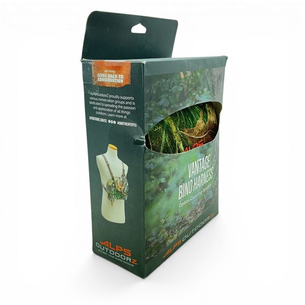 Alps Outdoorz Vantage Binocular Harness/ Optics Carrying System, Mossy Oak Camo, 6.5" x 7" x 2", New