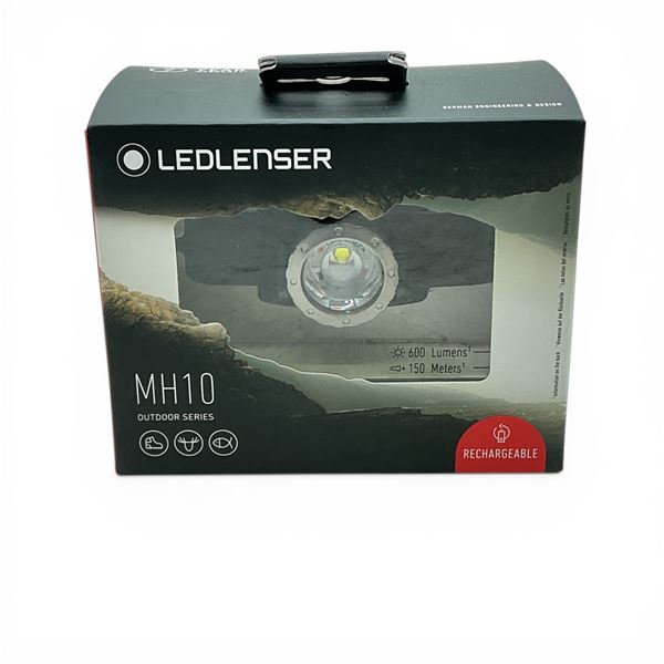 Led Lenser MH10 Rechargeable Headlamp, 600 Lumens, New