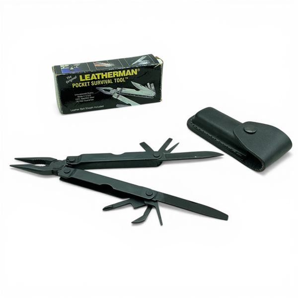 Leatherman Pocket Survival Multi-Tool with Leather Belt Sheath