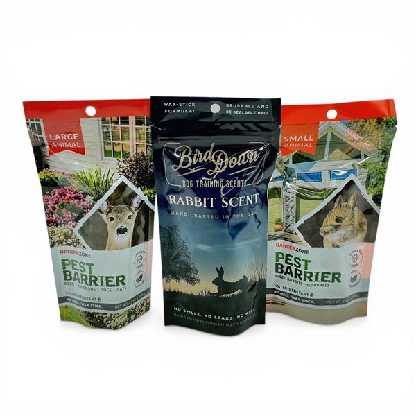 Assorted Danger Zone and Bird Down Scent Wax Sticks, 2.5 oz X 3 Qty, New