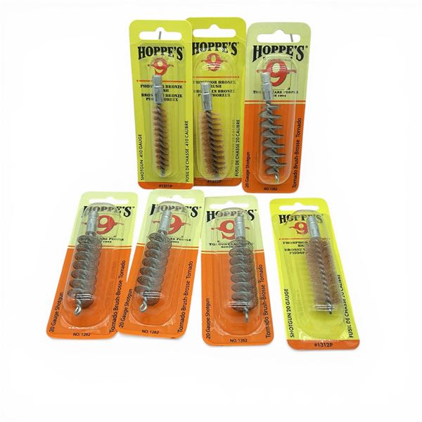 Assorted Hoppe's Shotgun Cleaning Brushes X 7 Qty, New