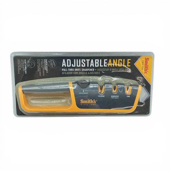 Smith's Adjustable Angle Pull-Thru Knife Sharpener, New
