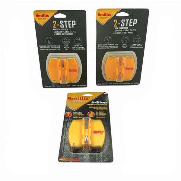 Smith's 2-Step Knife Sharpener X 3 Qty, New