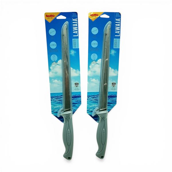 Smith's Lawaia 9" Fixed Blade Saltwater Fillet Knife X 2 Qty, New