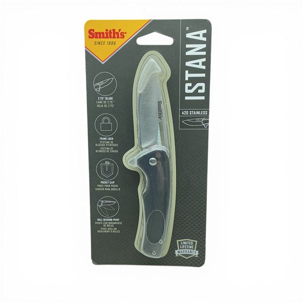 Smith's Istana 2.75" Folding Blade Knife, New