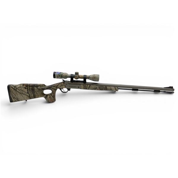 Traditions Pursuit XLT Single Shot .50 Cal Black Powder Rifle 28" SS Barrel Camo Stock W/3-9 Scope