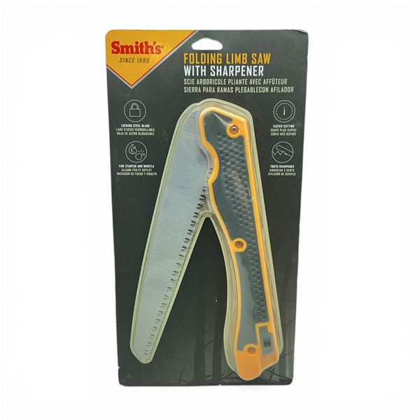 Smith's Folding Limb Saw with Sharpener, New