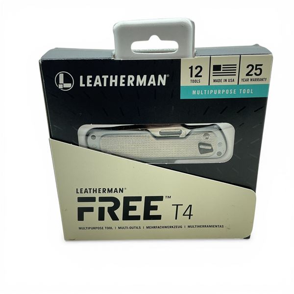Leatherman Free T4 Stainless Steel Multipurpose Tool, New