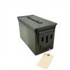Image 1 : Metal Ammo Can, 6" x 11.75" x 7"