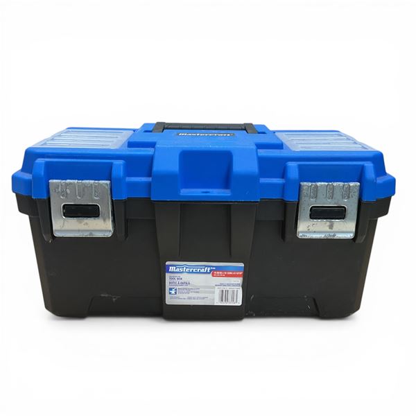 Mastercraft Plastic Tool Box, 18.8" x 10" x 9.8"