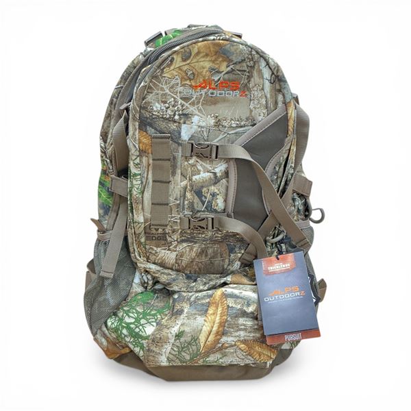 Alps Outdoorz Pursuit 44 Liter Backpack, Real Tree Edge Camo, New