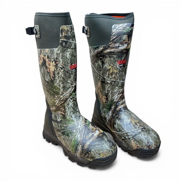 Lacrosse Alphaburly Pro 18" Boots, Mossy Oak Country Camo, Size: Men's 10