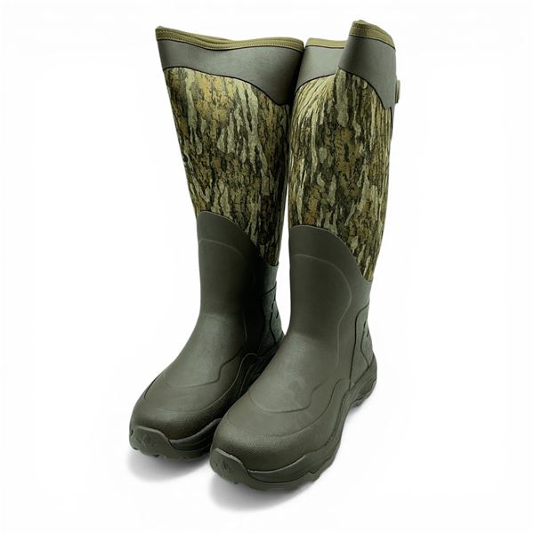 Lacrosse Alpha Agility 17" Boots, Mossy Oak Bottomland Camo, Size: Men's 10