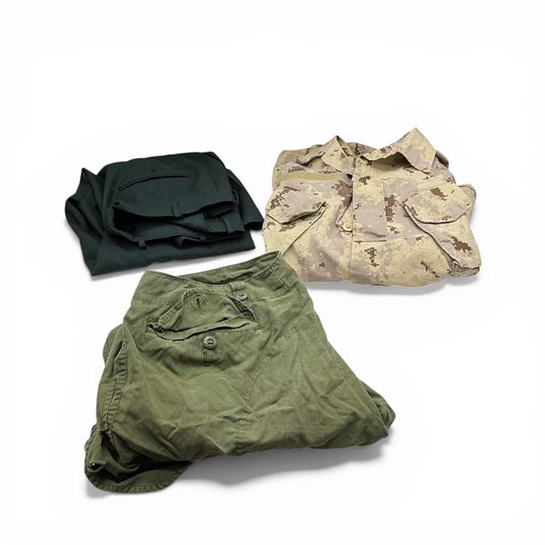 Assorted Military Combat Shirt, Pants and Uniform Pants - See Description for Details