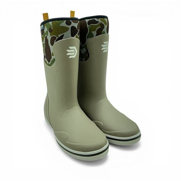 Lacrosse Alpha 12" Deck Boots, Timber Wolf/ Camo, Size: Women's 7