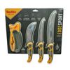 Image 1 : Smith's Edge Sport Field Dressing Combo: 8" Knife, 6.3" Knife, 6.3" Skinning Knife & Sharpener, New