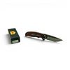 Image 2 : Smith's Adaha Mini 2.75" Folding Blade Knife with Wooden Handle and Pocket Clip, New