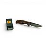 Image 2 : Smith's Adaha Mini 2.75" Folding Blade Knife with Wooden Handle and Pocket Clip, New