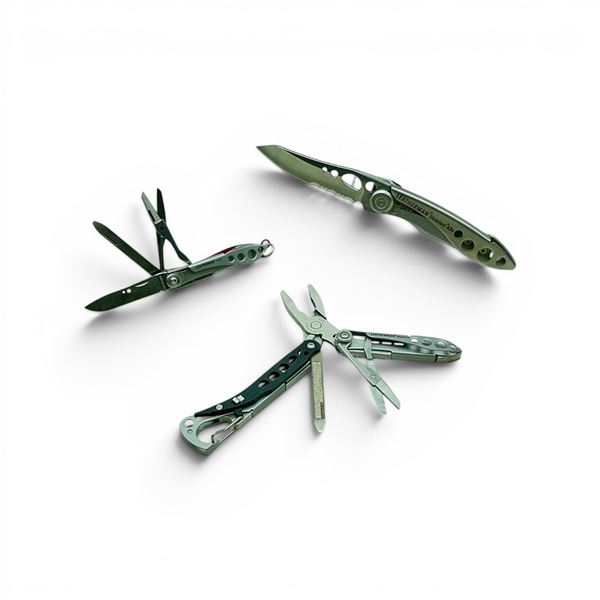 Leatherman Style PS Multi-Tool, Leatherman Skeletool KBX Knife and Leatherman Style Multi-Tool