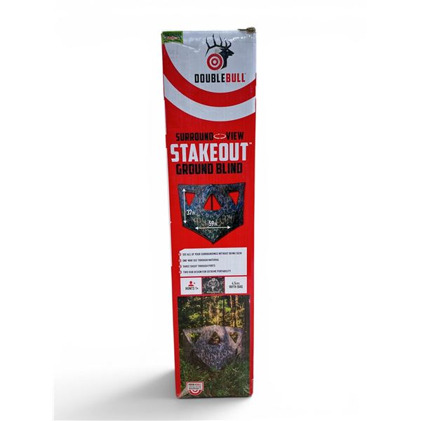 Primos Double Bull Surround View Stakeout Ground Blind, 37" x 59", New