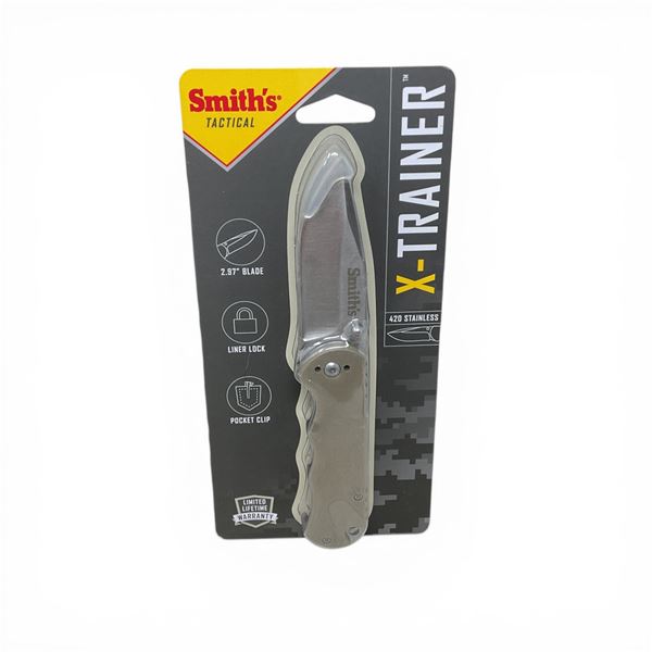 Smith's X-Trainer 2.97" Folding Blade Knife with Pocket Clip, New