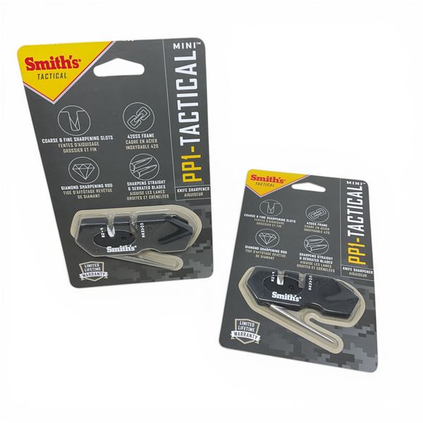 Smith's PP1-Tactical Mini Knife Sharpener X 2 Qty, New