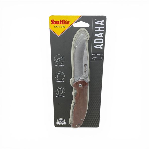 Smith's Adaha 3.43" Folding Blade Knife, New