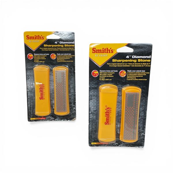 Smith's 4" Diamond Sharpening Stone X 2 Qty, New