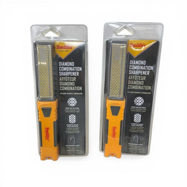 Smith's Diamond Combination Sharpener X 2 Qty, New