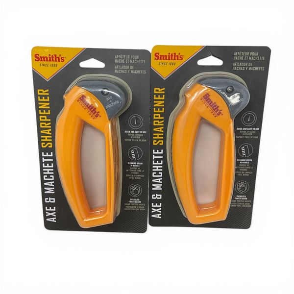 Smith's Axe and Machete Sharpener X 2 Qty, New