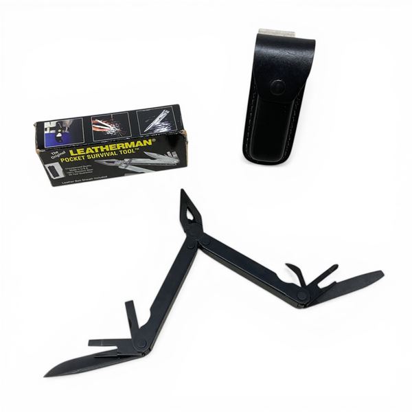 Leatherman Pocket Survival Tool with Leather Belt Sheath