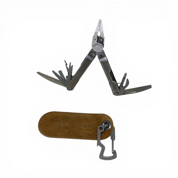 Leatherman Rebar Multi-Tool with Leatherman Carabiner Clip Pouch