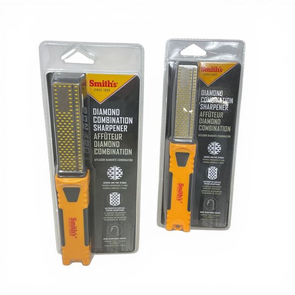 Smith's Diamond Combination Sharpener X 2 Qty, New