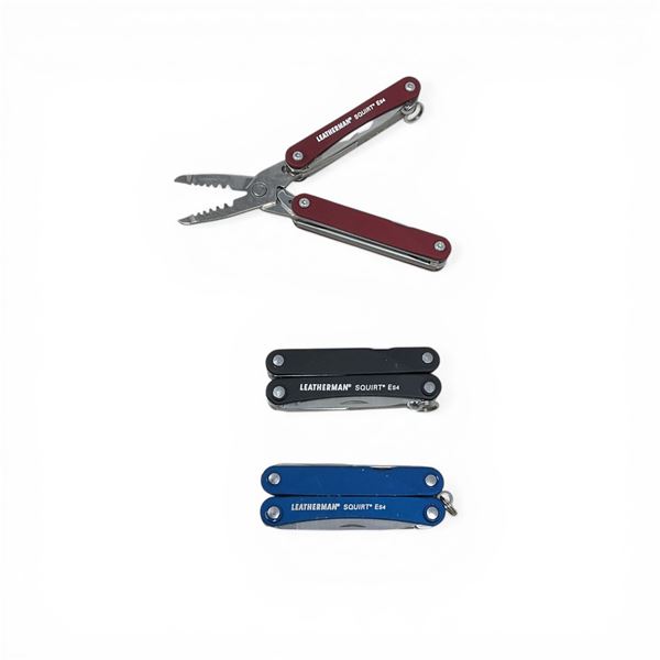 Leatherman Squirt ES4 Small Keychain Multi-Tool X 3 Qty