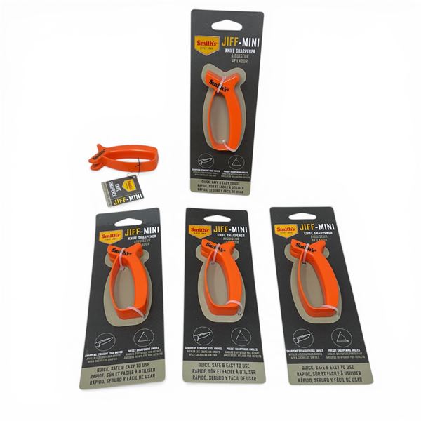 Smith's Jiff-Mini Knife Sharpener X 5 Qty, New