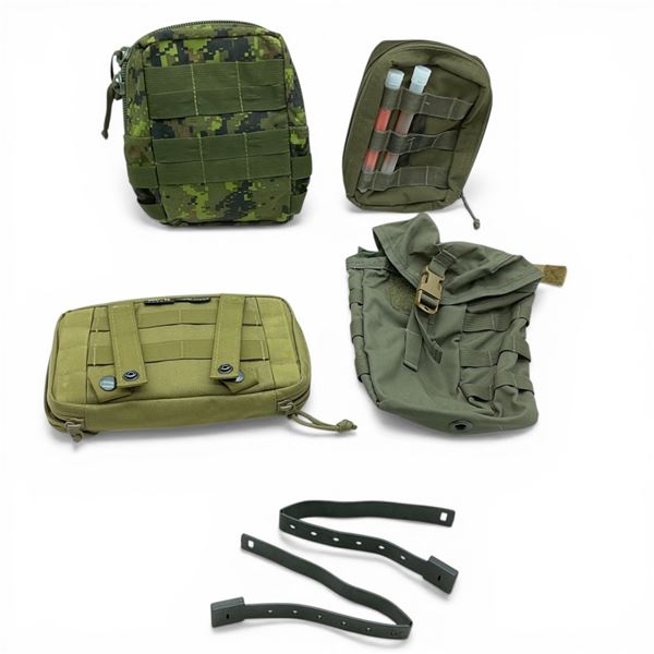 Assorted Molle Pouches and Clips