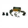 Image 1 : Helmet Rail Adapter for Headset, Flip up Rear Sight and Fixed Rear Sight