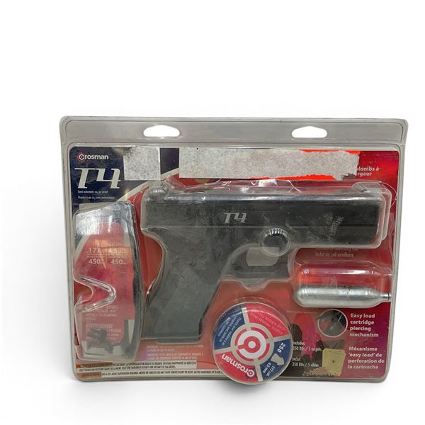 Crossman T4 CO2 .177 Caliber Pellet/BB Pistol 450FPS