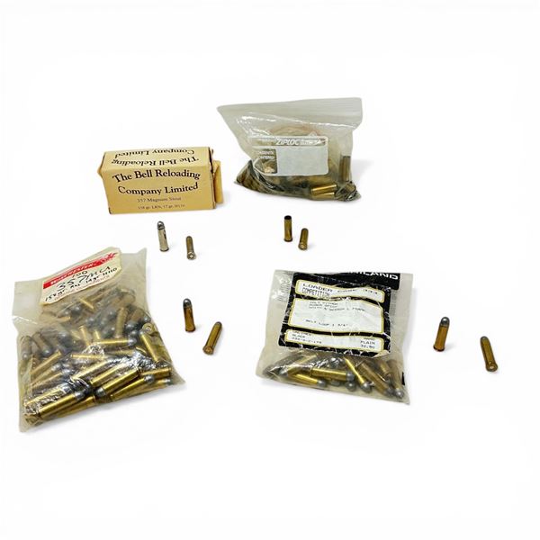 Assorted .357 Mag Ammunition, Approximately 192 Rounds and Casings, 40 Casings