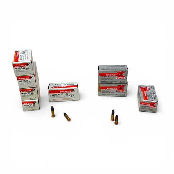 Assorted Winchester .22 LR, 40 Grain Ammunition, Approximately 358 Rounds