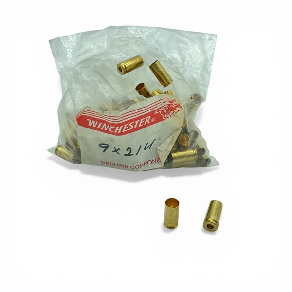 Winchester 9x21mm Unprimed Brass, Approximately 100 Qty