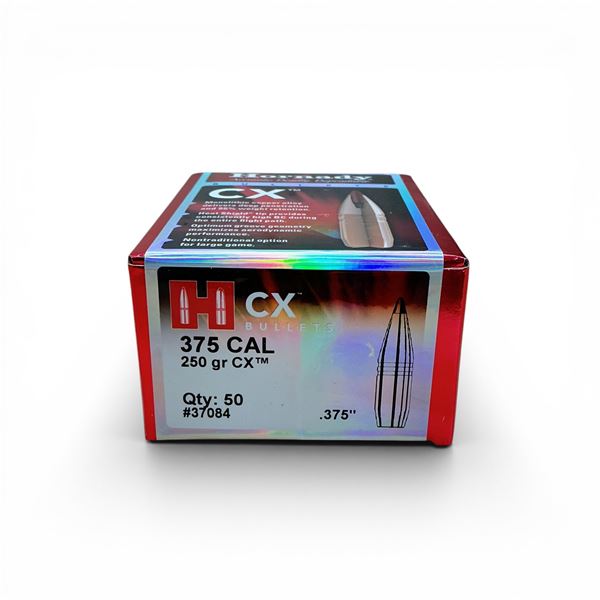 Hornady CX 375 Caliber (.375"), 250 Grain CX Projectiles, 50 Qty