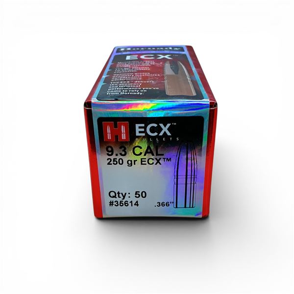 Hornady ECX 9.3 Caliber (.366"), 250 Grain ECX Projectiles, 50 Qty