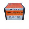 Image 1 : Nosler Ballistic Tip Varmint 204 Caliber (.204"), 32 Grain Spitzer BTV Projectiles, 100 Qty