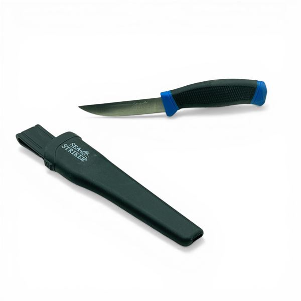 Sea Striker 3.75" Fixed Blade Knife with Belt Sheath, New