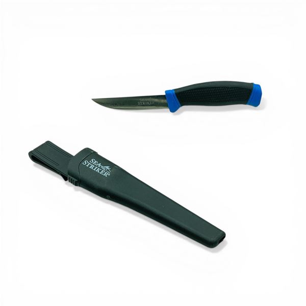 Sea Striker 3.75" Fixed Blade Knife with Belt Sheath, New