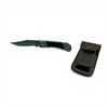 Image 1 : 2.75" Folding Damascus Blade Knife with Leather Belt Sheath