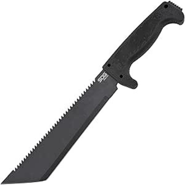 SOG Sogfari Machete, 10" Fixed Blade with Ballistic Nylon Sheath, New